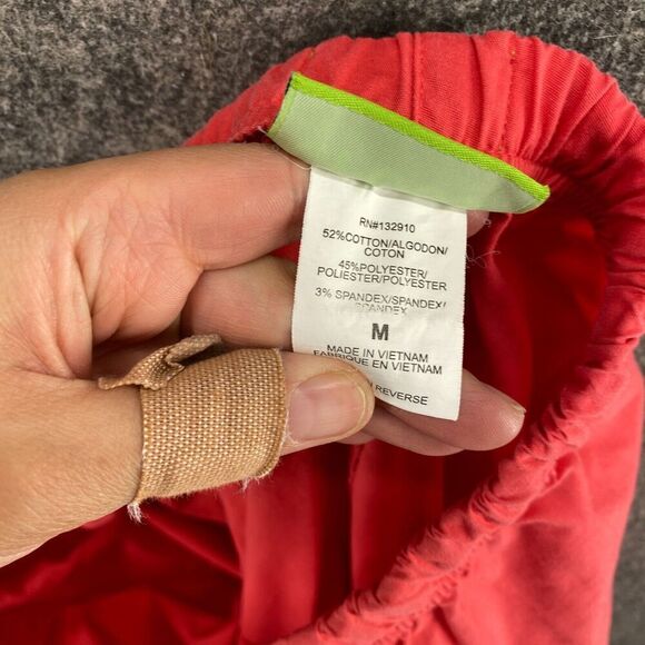 Crocs Scrub Pants Women M Medium Red High Rise Pleated Medical Apparel Cotton - Picture 10 of 11